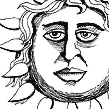 helios the sun god drawing